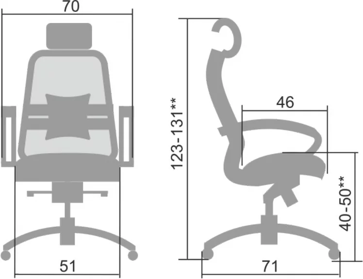 Кресло руководителя Samurai SL-2.04 Черное_4