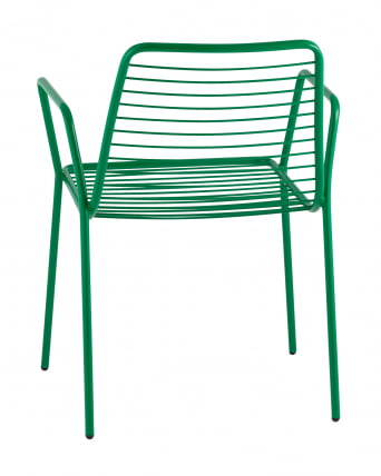 Стул Дели с подлокотниками металл Зеленый_5