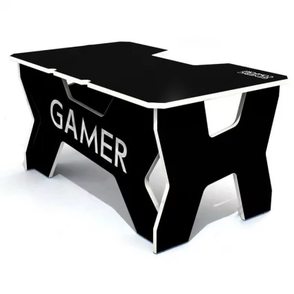 Стол геймерский Generic Comfort Gamer2/DS/NW Белый Черный_0