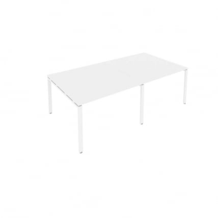 Переговорный стол (2 столешницы) Metal System Б.ПРГ-2.2 Белый_0