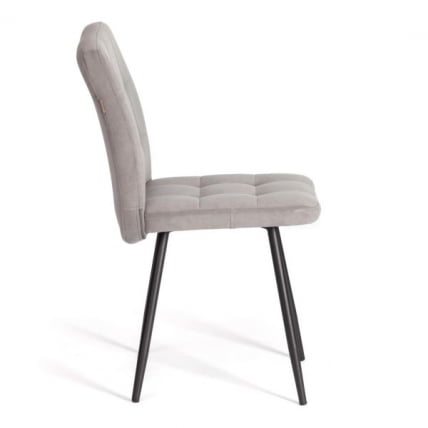 Стул обеденный Medeo LT, флок , серый/черный, 29, 45х56х89 см_2