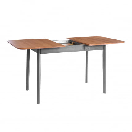 Стол Соната Люкс раздвижной/Sonata Lux extension table массив сосны, антик /графит, 120-(150)х75х73 см_1