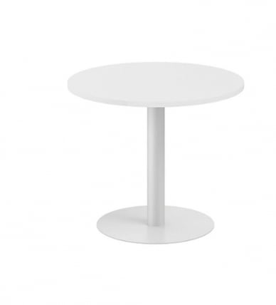 Стол переговорный круглый Sigma SG.278.WH.GR Белый Серебряный металлик_0