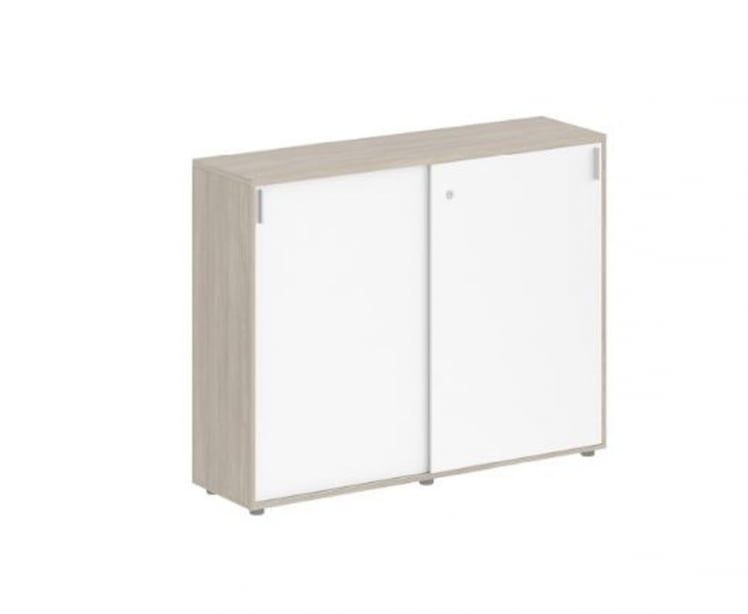 Шкаф-купе средний с замком Sigma SG.713.OD.WH Дуб темный Белый_0