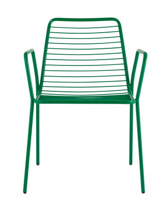 Стул Дели с подлокотниками металл Зеленый_1