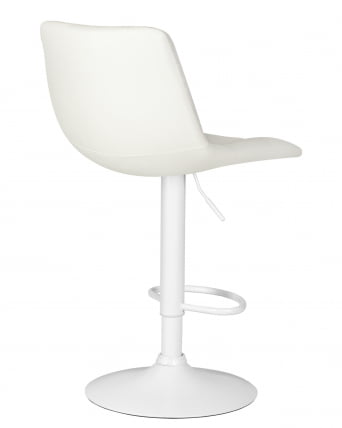 Стул барный DOBRIN TAILOR WHITE (белый PU) 2 шт_4