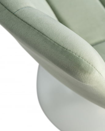 Стул барный DOBRIN TAILOR WHITE (пудрово-мятный велюр (MJ9-87)) 2 шт_8