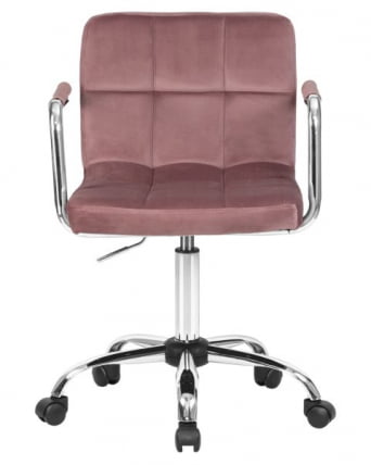 Офисное кресло для персонала DOBRIN TERRY (пудрово-розовый велюр (MJ9-32)) 2 шт_7