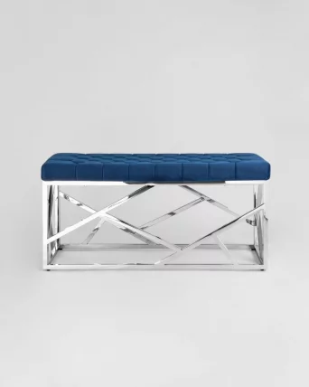 Банкетка АРТ ДЕКО велюр Синий_2