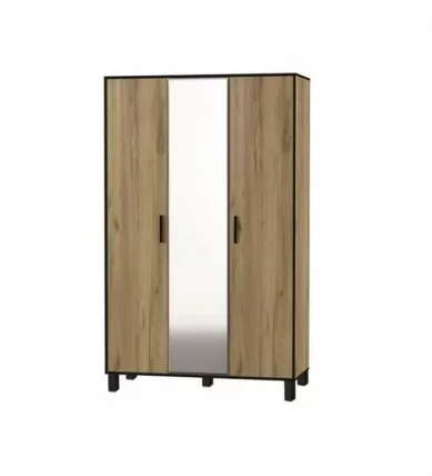 Шкаф трехдверный Лофт 3 Дуб Крафт Золотой_0