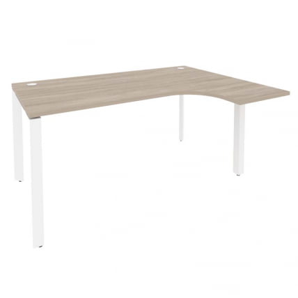 Стол эргономичный правый на П-образном м/к ONIX O.MP-SA-4R Дуб Аттик/Белый_0