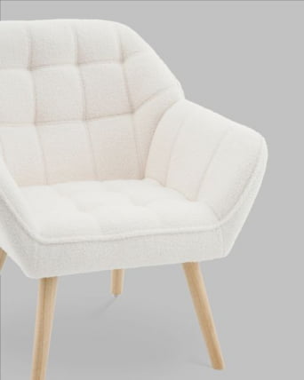 Кресло Вэйл тэдди белый_5