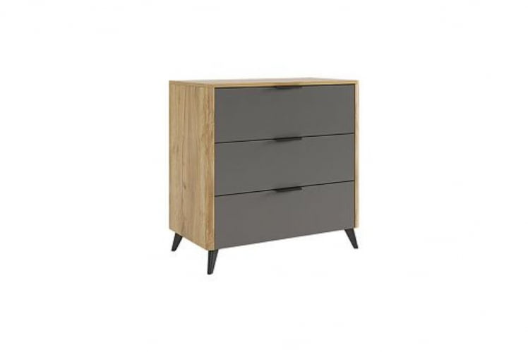 Комод Адам MSA-02 дуб крафт золотой/графит_0