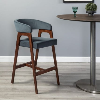 Кресло барное Baxter Б Grey/Темный орех_7