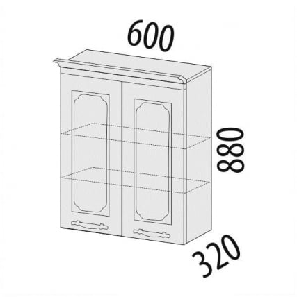 Шкаф Милана 23.06 Сосна Астрид/Ваниль_1