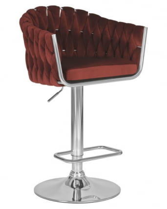 Стул барный DOBRIN MARCEL (винный велюр (MJ9-35)) 2 шт_1