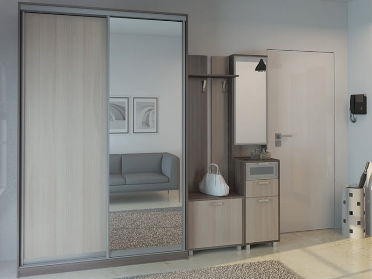 Вешалка WEST  600 Модуль 1 Венге/Дуб млечный_3