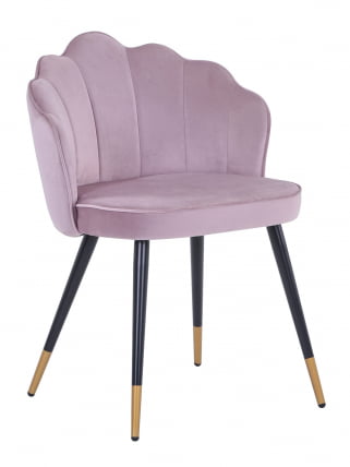 Стул Камилла велюр Пепельно-розовый_1