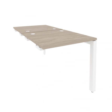 Стол-приставка двойной на П-образном м/к к опорным элем. ONIX O.MP-D.SPR-0.8 Дуб Аттик/Белый_0