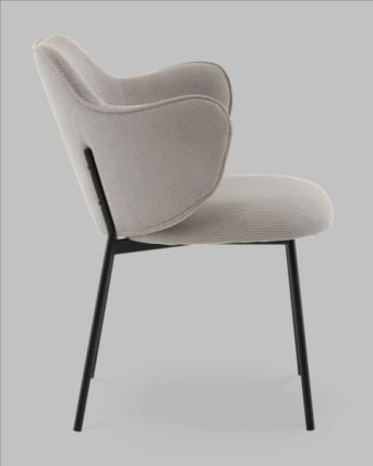 Стул Джиннет велюр светло-серый_2