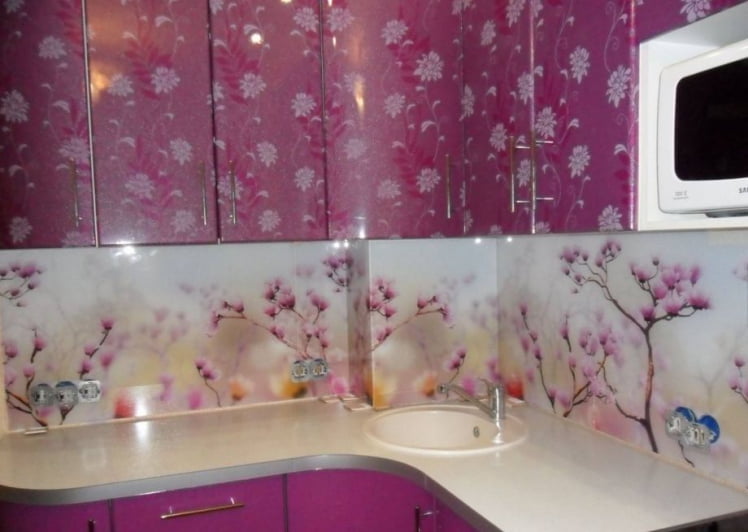 Глянцевый фартук (КОМПОЗИТ) KM 213_3