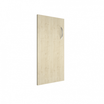 Дверь низкая левая Riva А.Д-3 Л Клен/Металлик_0