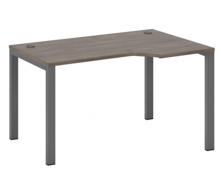 Стол эргономичный правый на металлоопорах New Line NLN36322534 Дуб шамони темный_0