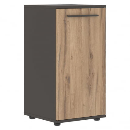 Шкаф колонка с глухой малой дверью EDIS ELCS 42.1 Дуб Денвер светлый Мокко Мокко_0