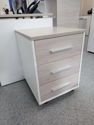 Тумба подкатная Deka 9.05.01 Дуб Сантана светлый/Белый_13