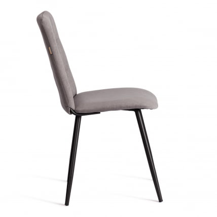 Стул обеденный Asti TREND, велюр, серый/черный, 29, 47х54х86 см_1