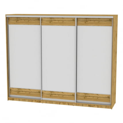 Шкаф-купе B-230х270х60-3(ДВ-D8D8D8)_0