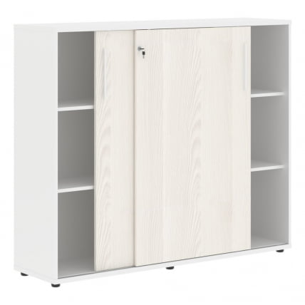 Шкаф с дверьми-купе EDIS EMC 1643 Ясень Траун Белый Белый_1