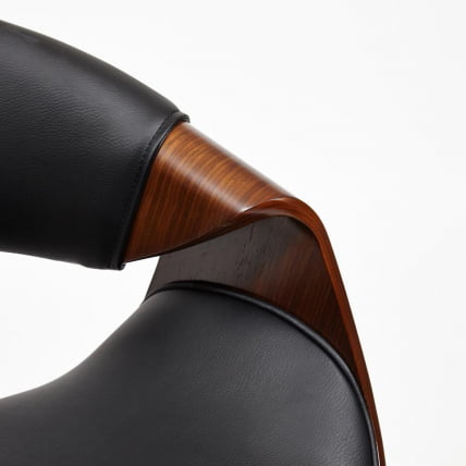 Кресло BEND орех, кож/зам черный_5