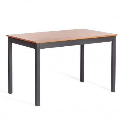 Обеденный комплект Соната (стол + 4 стула) / Sonata dining set массив сосны, стол: 120х75х73см стул :41х50х95см, антик /графит_1