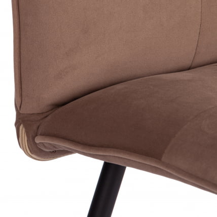 Стул обеденный Sweet велюр, 46х55х88, бежевый/черный, (Porsche 5)_7