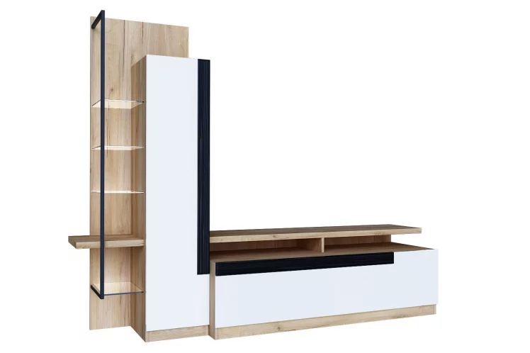 Тумба ТВ Кёльн ЛД.674.010.000 Дуб Золотой/Белый_2