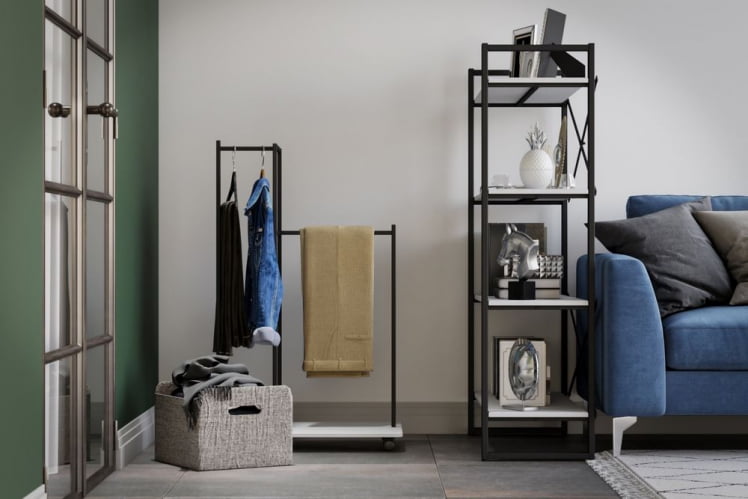 Вешалка гардеробная Стик Белый_3