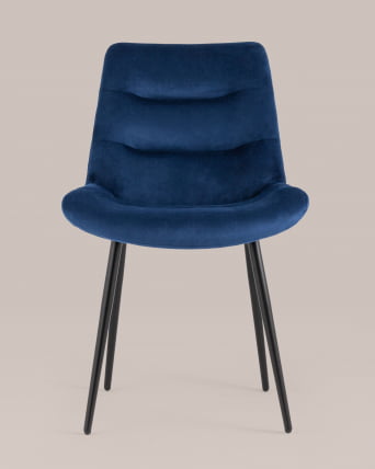 Стул Остин велюр Синий_3