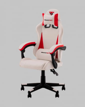 Кресло спортивное TopChairs Phantom бело-красный_2