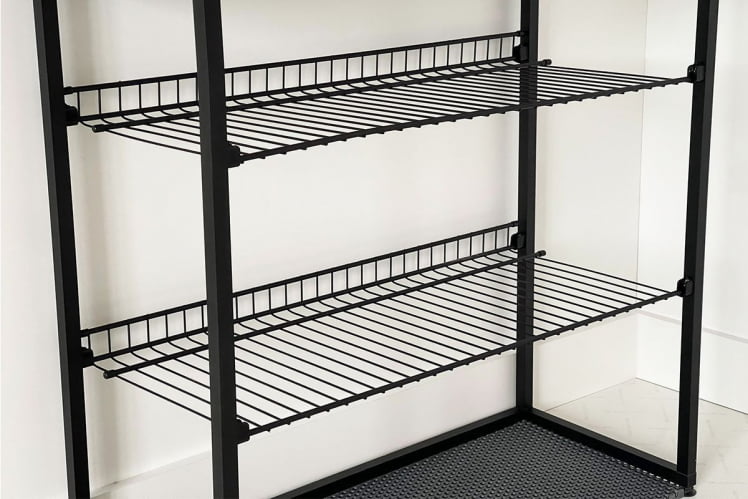 Обувница Краш LMN-13 черный муар/дуб крафт золотой_5