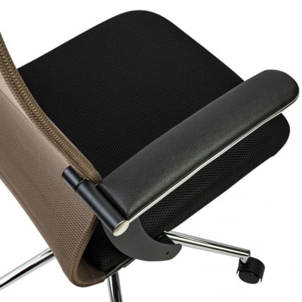 Кресло руководителя BRABIX PREMIUM Ultimate EX-801 хром Черное/коричневое_10