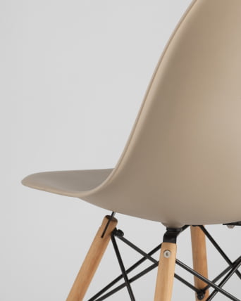 Стул Еамес ДСВ 4 шт. Бежевый / Eames DSW_6