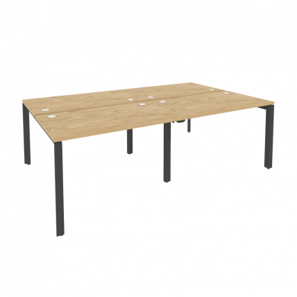 Рабочая станция на П-образном м/к ONIX O.MP-D.RS-4.2.7 Тиквуд Светлый/Антрацит_0