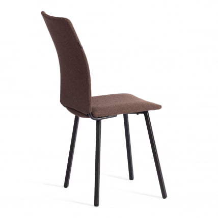 Стул обеденный La Rousse (2 шт. в упаковке) NEW, ткань рогожка, коричневый/черный, 3М7-147, 45х55х93 см_2