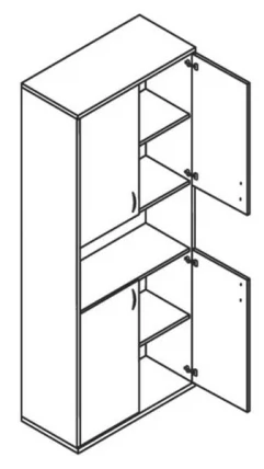 Шкаф СТ-1.5 Ясень шимо_1