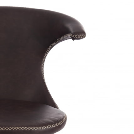 Стул FLAIR (mod. 9020) экокожа/металл, 60 х 56 х 78 см , коричневый 1/черный_5