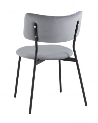 Стул Амелия велюр серо-голубой_3