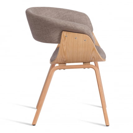 Стул VIMTA (mod.8021) дерево / ткань, 69х56х77 см, натуральный/бежевый, Aimcasa 5_1
