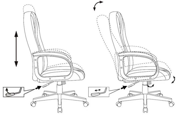 Кресло руководителя Бюрократ T-898/414-BROWN Коричневый 38-414_6