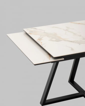 Стол Кассика 120*80 см столешница керамика белый_7